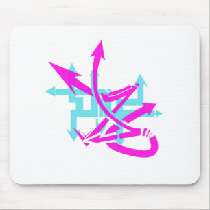 Abstracte pijlen Mousepad Muismat