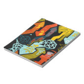 Abstracte Pijlkunst Notitieblok (Linkerzijde)