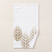 Abstracte pijnbomen van koper en platina bad handdoek (Handdoek)
