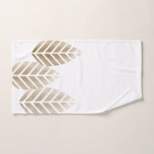 Abstracte pijnbomen van koper en platina bad handdoek (Handdoek)