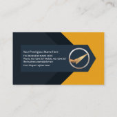 Abstracte piloot voor Logistiek van het vliegtuig  Visitekaartje (Achterkant)