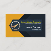 Abstracte piloot voor Logistiek van het vliegtuig  Visitekaartje (Voorkant)