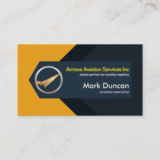 Abstracte piloot voor Logistiek van het vliegtuig  Visitekaartje (Voorkant)