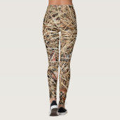 Abstracte Pine Needles Leggings (Achterkant)