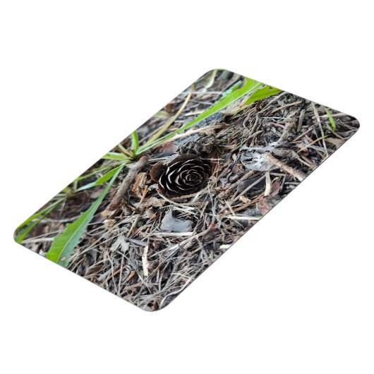 Abstracte Pineconbloem Magneet (Linkerzijde)