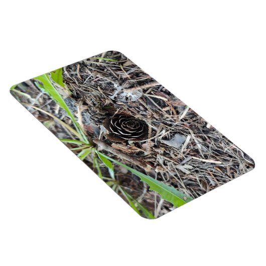 Abstracte Pineconbloem Magneet (Rechterzijde)