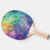  Abstracte Ping Pong Paddle met Naam Tafeltennisbatje (Zijkant)