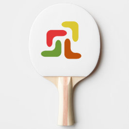 Abstracte Ping Pong Paddle Tafeltennisbatje
