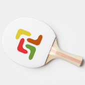 Abstracte Ping Pong Paddle Tafeltennisbatje (Zijkant)