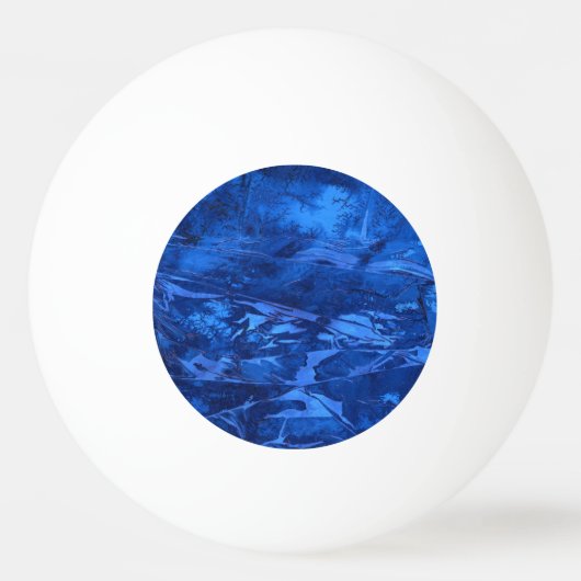 abstracte pingpong Ball "Deep Water #5" (Voorkant)