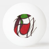 abstracte pingpongbal van "Flying Fish" (Voorkant)