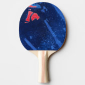 abstracte pingpongpeddel "Deep Water #4" Tafeltennisbatje (Achterkant)