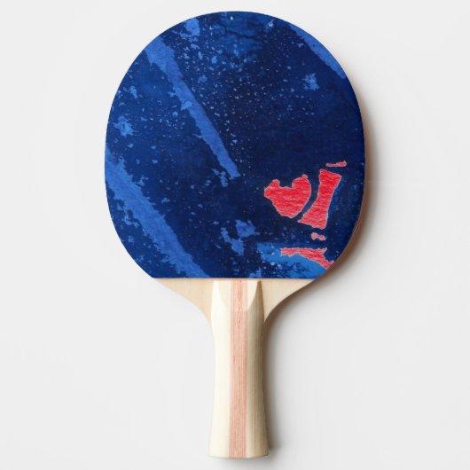 abstracte pingpongpeddel "Deep Water #4" Tafeltennisbatje (Voorkant)