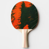 abstracte pingpongpeddel "Swamp Fire #2" Tafeltennisbatje (Achterkant)