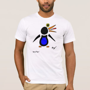 Abstracte pinguïn Mannen Crew T-Shirt