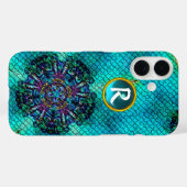 ABSTRACTE PINK BLAUWGROEN BLAUWE MOSAIC STAR GEM M Case-Mate iPhone CASE (Achterkant (horizontaal))