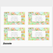 Abstracte Pink Poppies labels (Vel)