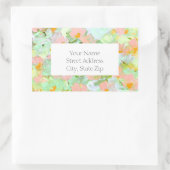 Abstracte Pink Poppies labels (Tas)