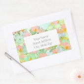 Abstracte Pink Poppies labels (Envelop)