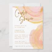 Abstracte  pink-zwenkcoupesschoenen voor pekelroze kaart (Voorkant)