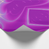 ABSTRACTE PINKFUCHSIELICHTE WAVEN EN ZWEEFSELS CADEAUPAPIER (Hoek)