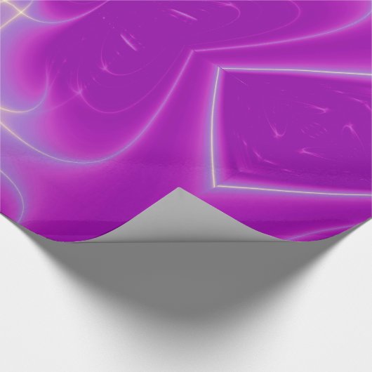 ABSTRACTE PINKFUCHSIELICHTE WAVEN EN ZWEEFSELS CADEAUPAPIER (Hoek)