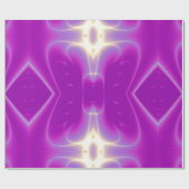 ABSTRACTE PINKFUCHSIELICHTE WAVEN EN ZWEEFSELS CADEAUPAPIER (Vlak)