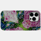 Abstracte pioen waterverf schilderij boho retro Case-Mate iPhone case (Achterkant (horizontaal))