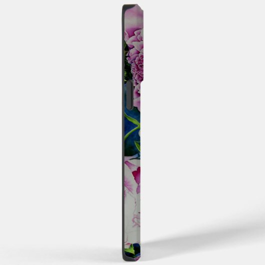 Abstracte pioen waterverf schilderij boho retro Case-Mate iPhone case (Achterkant / Rechts)