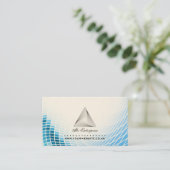 Abstracte Piramide Logo Visitekaartje (Staand voorkant)