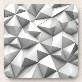 abstracte piramides grijs bier onderzetter