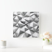abstracte piramides grijs vierkante klok (Huis)
