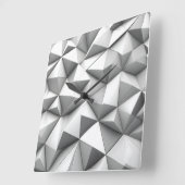 abstracte piramides grijs vierkante klok (Hoek)