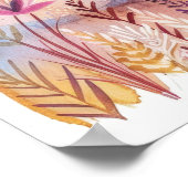 Abstracte Piramides Kleurrijke Woestijnmuurkunst Poster (Hoek)