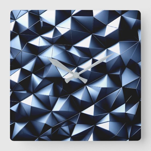 abstracte piramides vierkante klok (Voorkant)