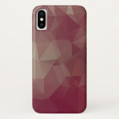 Abstracte piramidkunst van Reds en Pinks Case-Mate iPhone Case (Achterkant)