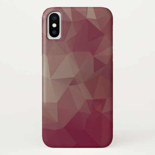Abstracte piramidkunst van Reds en Pinks Case-Mate iPhone Case (Achterkant)