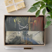 Abstracte Pirate Waterverf Schilderen Decoupage Tissuepapier (Geschenk)