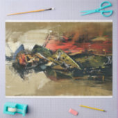 Abstracte Pirate Waterverf Schilderen Decoupage Tissuepapier (Craft)