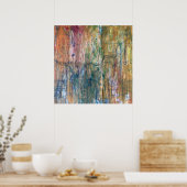 Abstracte Pittsburgh-kaart Poster (Keuken)