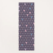 Abstracte pixel driehoeken paars yogamat (Voorkant)
