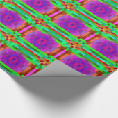 Abstracte Pixel Kunstkleurige Mozaïek Cadeaupapier (Hoek)