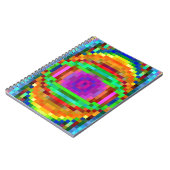 Abstracte Pixel Kunstkleurige Mozaïek Notitieboek (Linkerzijde)