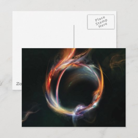 Abstracte planeet briefkaart (Voorkant / Achterkant)
