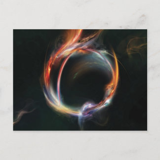 Abstracte planeet briefkaart