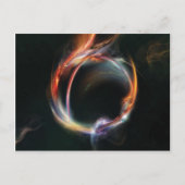 Abstracte planeet briefkaart (Voorkant)