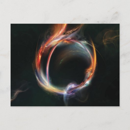 Abstracte planeet briefkaart (Voorkant)