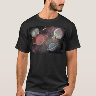 Abstracte planeten 2 t-shirt
