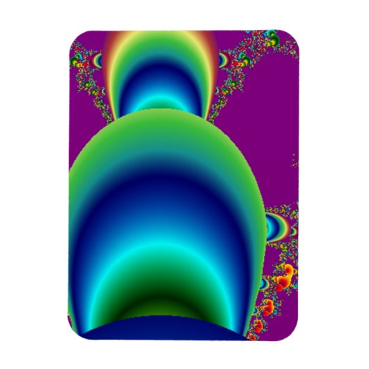 Abstracte Planeten in Groepering Magneet (Verticaal)