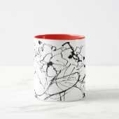 Abstracte Plant Tekening Mok (Midden)